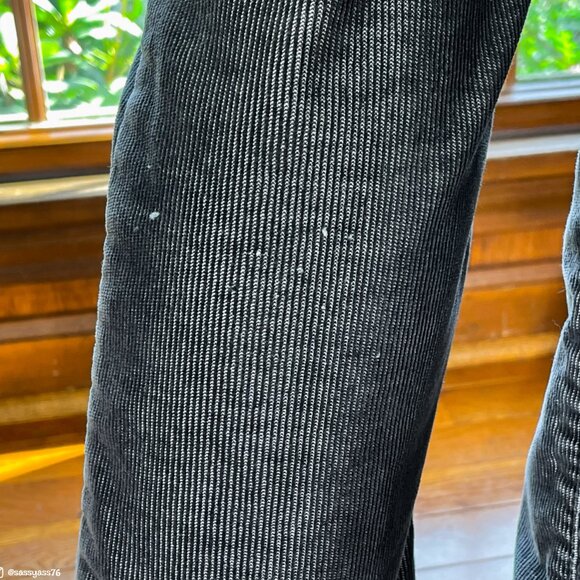 ⭐️HP⭐VERSACE COUTURE JEANS▪️Dark Gray Distressed Corduroy Low Rise Bootcut Jeans - Picture 9 of 9